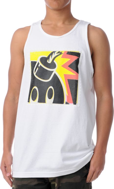 The Hundreds Stamp Adam White Tank Top