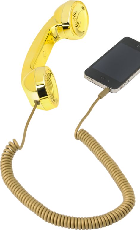 Native Union POP Retro Phone Handset in Gold