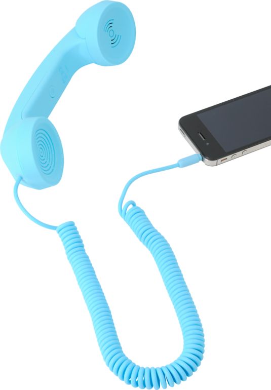 Native Union POP Retro Phone Handset in Sky Blue