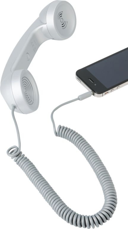 Native Union POP Retro Phone Handset in Silver