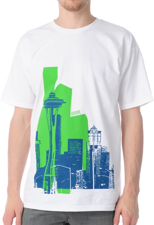 Casual Industrees Raw City White Tee Shirt