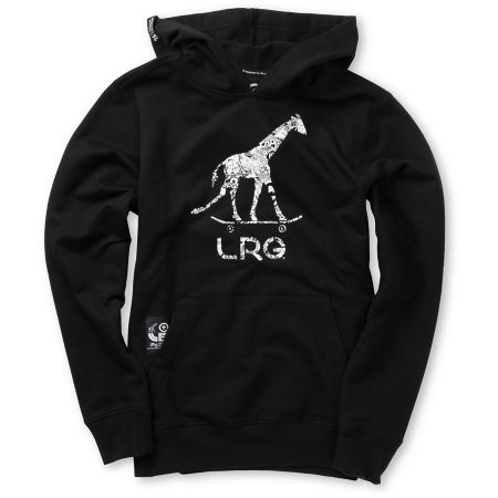 LRG Boys Giraffe Popover Black Pullover Sweatshirt