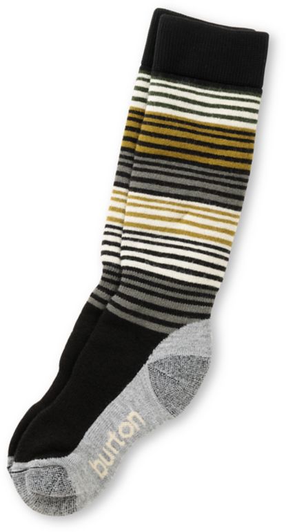 Burton Scout Girls Black, Gold & Grey Snowboard Socks