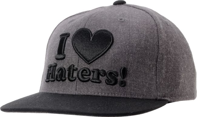 DGK I Love Haters Charcoal & Black Snapback Hat