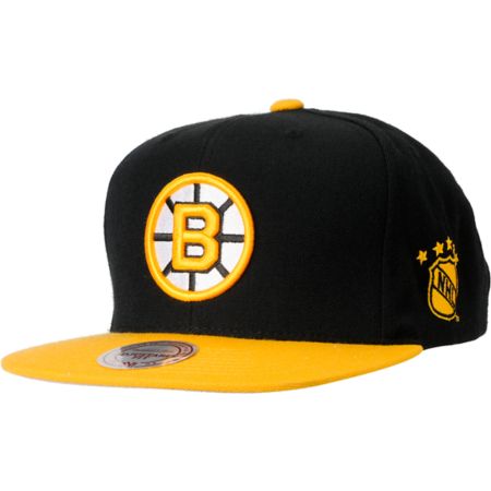 NHL Mitchell and Ness Boston Bruins Basic 2Tone Snapback Hat