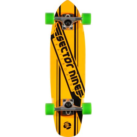 Sector 9 76 Neon Orange 28 Cruiser Complete
