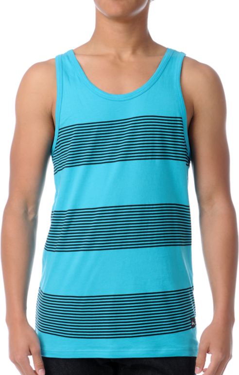 Imperial Motion Timeline Turquoise Tank Top