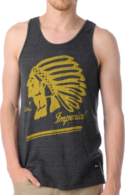 Imperial Motion Native Charcoal Tank Top