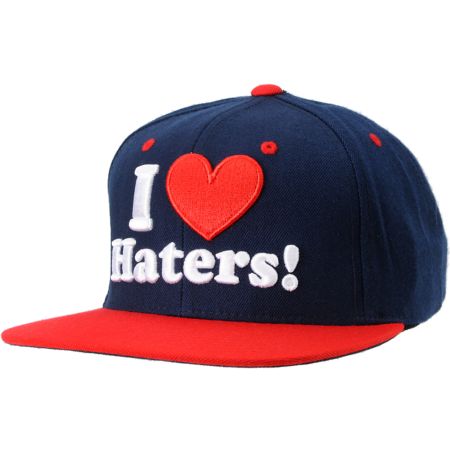 DGK I Love Haters Navy & Red Snapback Hat