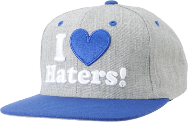 DGK Haters Grey & Royal Blue Snapback Hat