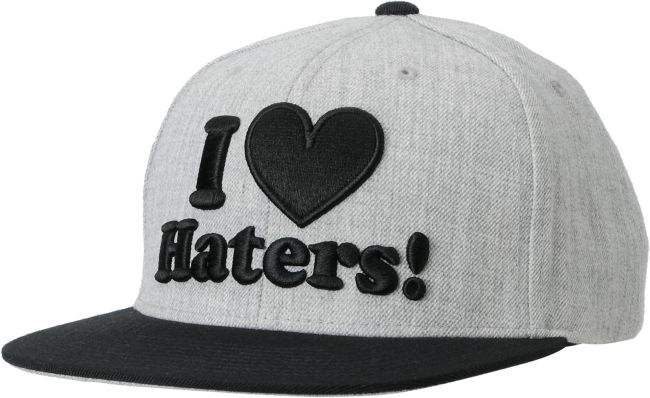 DGK I Love Haters Grey & Black Snapback Hat