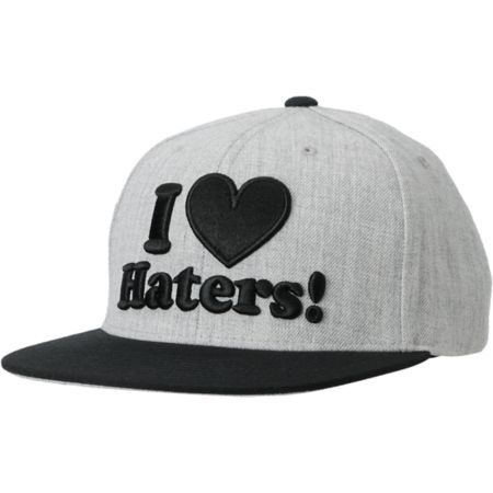 Toms Shoes Orlando on Dgk I Love Haters Grey   Black Snapback Hat At Zumiez   Pdp