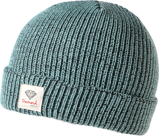 Diamond Supply OG Sign Speckled Mint Fold Beanie