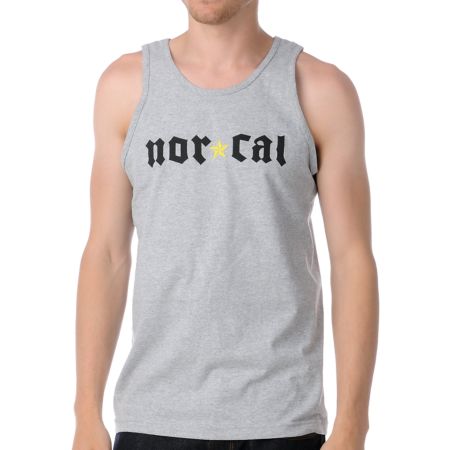 Nor Cal Medieval Heather Grey Tank Top