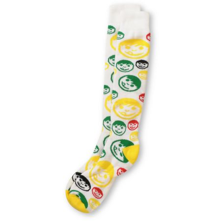 Neff Sucker White Rasta Snowboard Socks