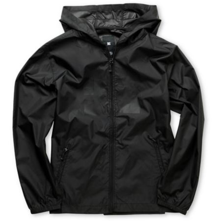 DC Boys Glacier Black Windbreaker Jacket