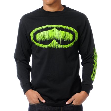 SRH Drip Fly Black Long Sleeve Tee Shirt