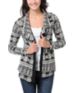 Lira Girls Black & White Flash Cardigan Sweater