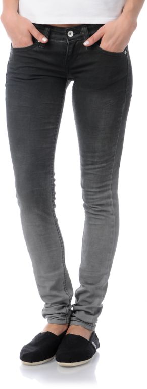 Levis Girls Faded Past Black Ombre Low Twist Skinny Jeans