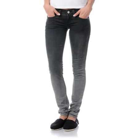 Levis Girls Faded Past Black Ombre Low Twist Skinny Jeans