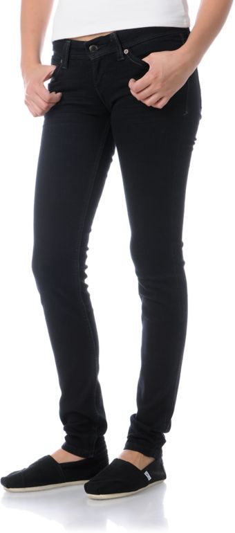 Levis Girls Demi Curve Onyx Black Skinny Jeans