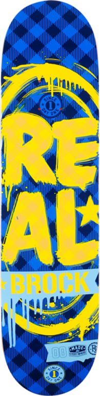 Real Brock Paint The Town R1 7.75" Skateboard Deck