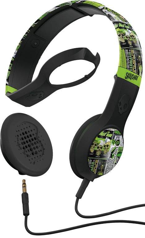 Skullcandy Lurker Green & Black Cassette Headphones