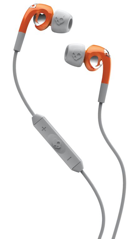Skullcandy Fix Orange & Grey Micd Earbuds