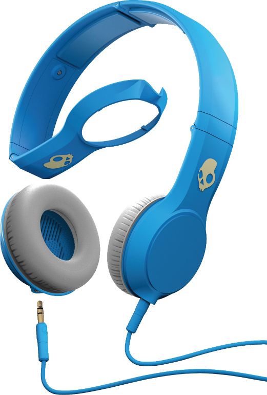 Skullcandy Athletic Blue Micd Cassette Headphones