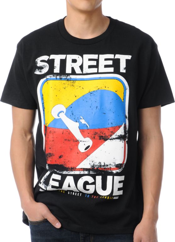 Street League Scratch Black Tee Shirt