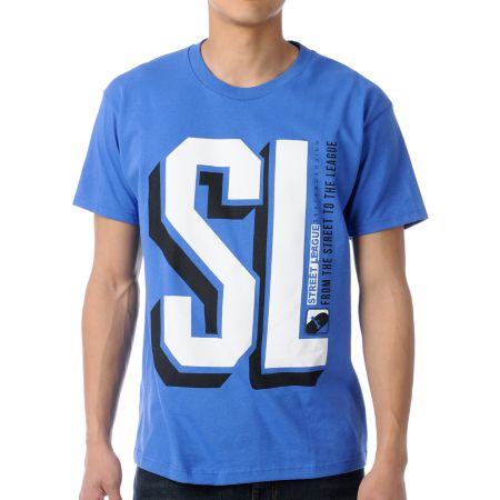 Street League College Blue Tee Shirt 