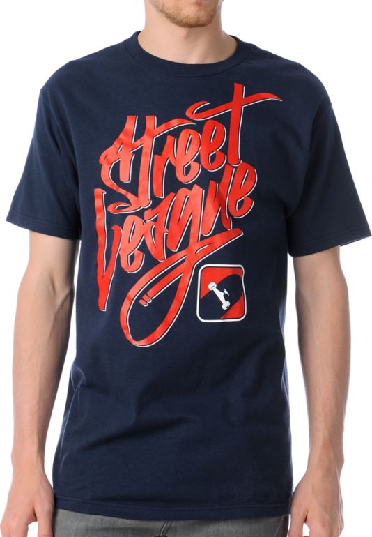 Street League Graffiti Navy Tee Shirt