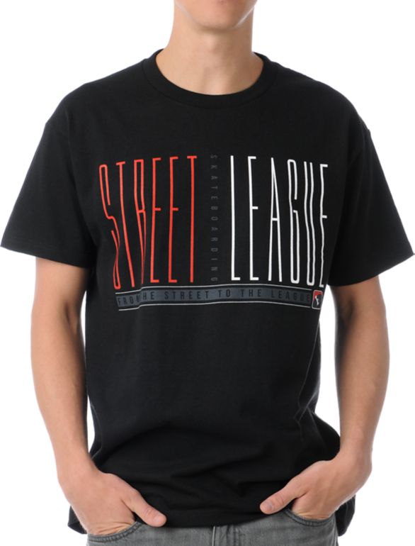 Street League Skinny Black Tee Shirt