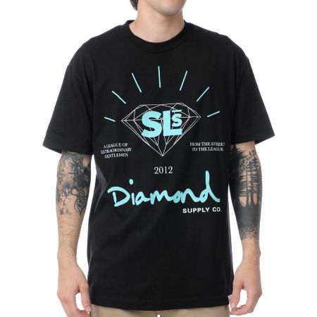 Diamond Supply x Street League Extraordinary Black Tee Shirt