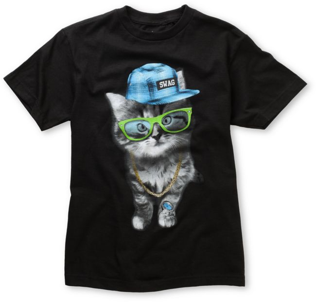 A-lab Boys Swagato Black Tee Shirt