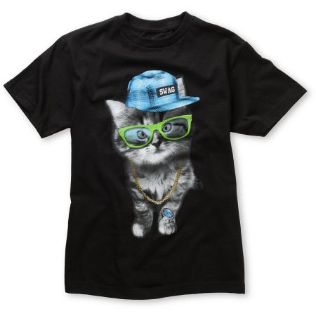 A-lab Boys Swagato Black Tee Shirt