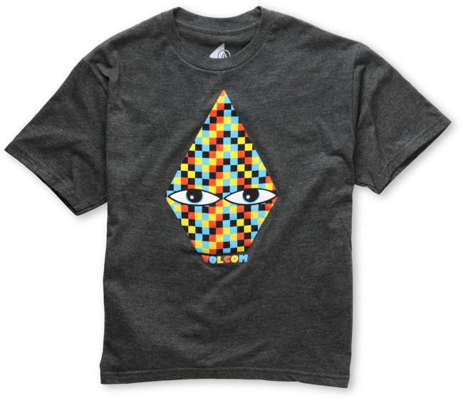Volcom Eye See Charcoal Boys Tee Shirt