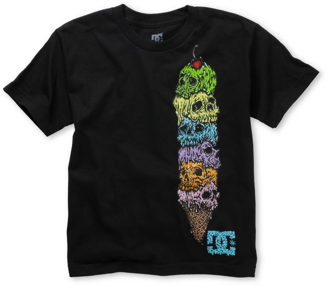 DC Boys Scoops Black Tee Shirt