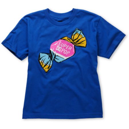 DC Boys Super Pop Blue Tee Shirt