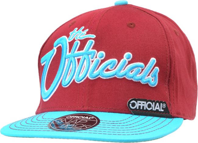 Official Burgies Burgundy & Light Blue Snapback Hat