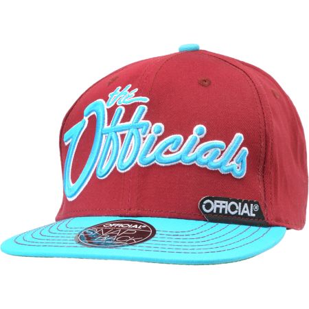 Official Burgies Burgundy & Light Blue Snapback Hat