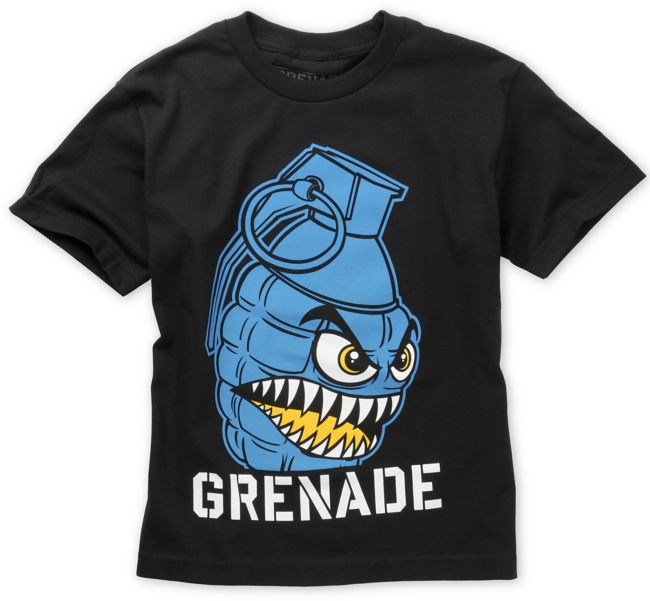 Grenade Boys Chomper Black Tee Shirt
