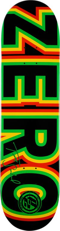 Zero Sandoval Bold P2 Rasta 8.0 Skateboard Deck
