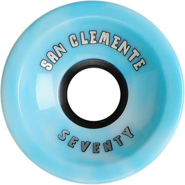 San Clemente Summer Swirl Blue 70mm Skateboard Wheels