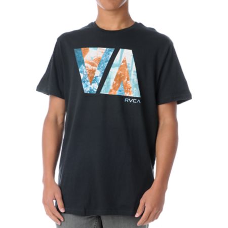 RVCA VA Traverse Black Tee Shirt