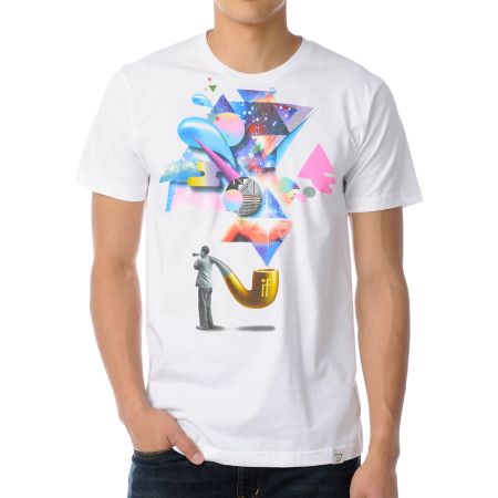 Imaginary Foundation Triangulation White Tee Shirt 