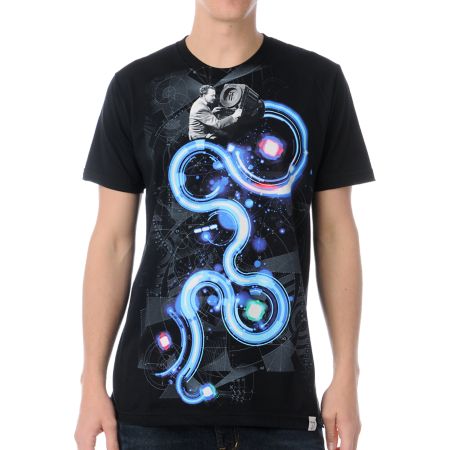 Imaginary Foundation Frequency Black Tee Shirt