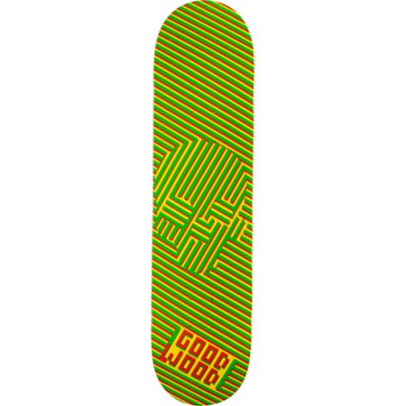 Goodwood Dizzy Skull Rasta 7.75 Skateboard Deck