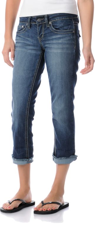 YMI Girls Melissa Cropped Jeans