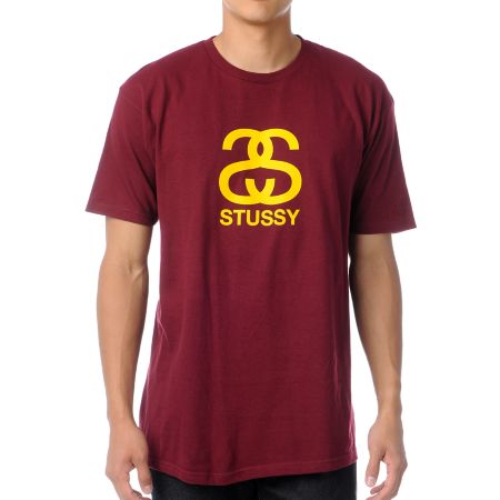 Stussy SS Dark Red Tee Shirt